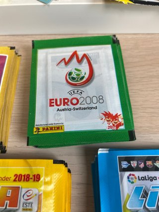Sobres cromos fútbol: Liga, Euro, Mundial