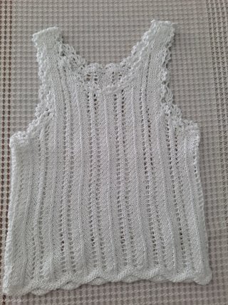 Conjunto bebé tejido blanco