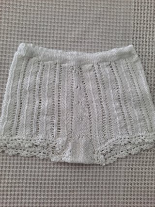 Conjunto bebé tejido blanco