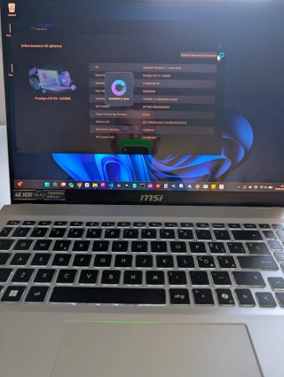 MSI Prestige A16 AI A3HMG-064IT Argento