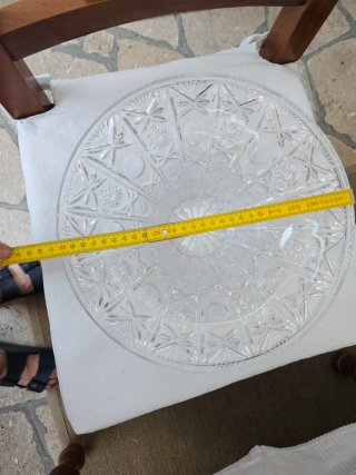 Centrotavola in cristallo decorato