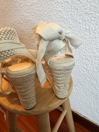 Sandalias Beige N38 Atadas