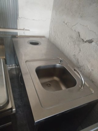 Mesas y fregaderos de acero inoxidable
