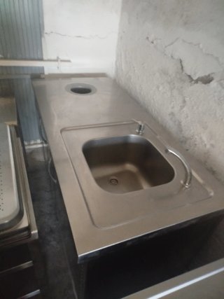 Mesas y fregaderos de acero inoxidable