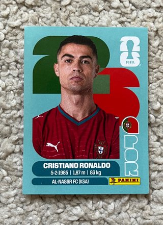 Cromo Cristiano Ronaldo Panini Mundial 2026