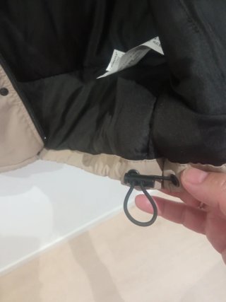 Chaleco acolchado Zara beige