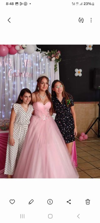 Vestido de Quinceañera Rosa