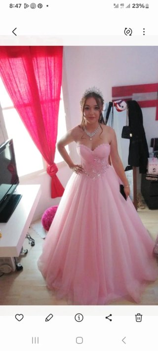 Vestido de Quinceañera Rosa