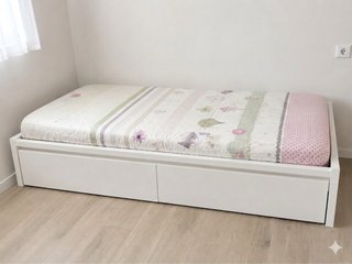 Cama individual 90 con colchón