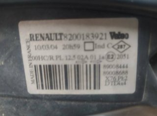 Renault 759140 8200183921 faro derecho kangoo 1.2