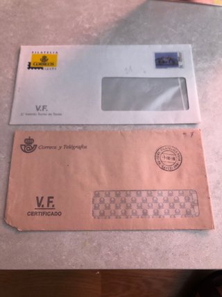 4 Sobres Servicio Filatélico Correos España