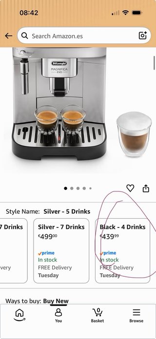 Cafetera DeLonghi Magnifica EVO