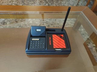 Set de escritorio vintage con calculadora