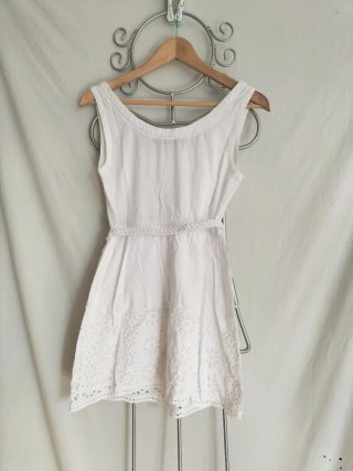 Vestido Blanco Stradivarius Talla 38