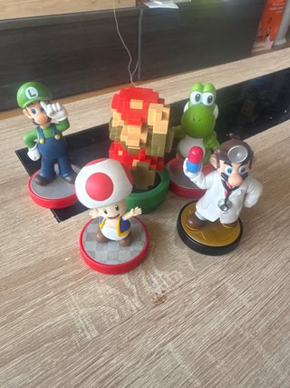 Figuras Amiibo Nintendo Mario Yoshi Luigi Toad