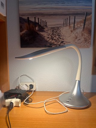 Flexo Escritorio Led Regulable Plata