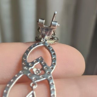 Pendientes plata con circonitas