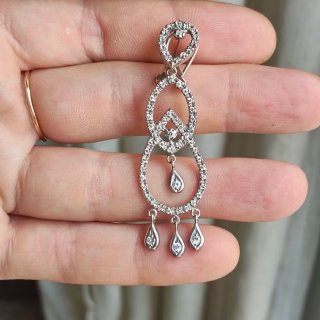Pendientes plata con circonitas