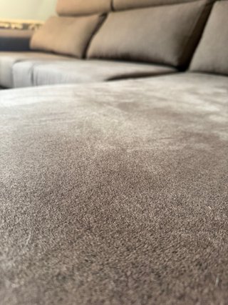 Sofá chaise longue beige/marrón