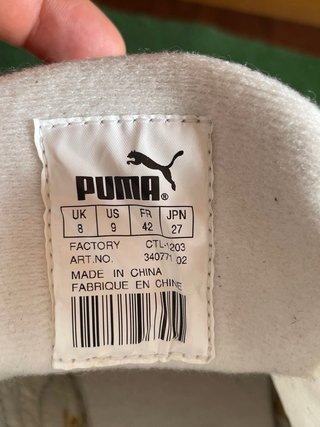Stivali alti Puma bianchi e blu