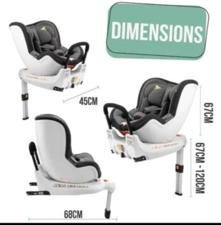 Silla coche Sweetfox 360° Isofix 0-36kg
