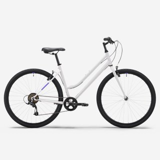 Bicicleta Trekking Cuadro Bajo Expl 50 Gris