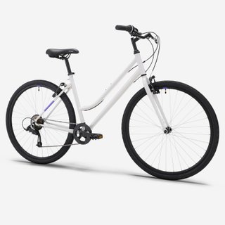 Bicicleta Trekking Cuadro Bajo Expl 50 Gris