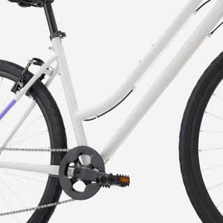 Bicicleta Trekking Cuadro Bajo Expl 50 Gris