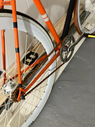 Bicicleta Fixie Naranja
