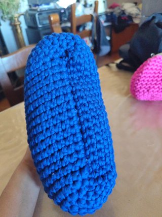 Pochette fatta a mano blu