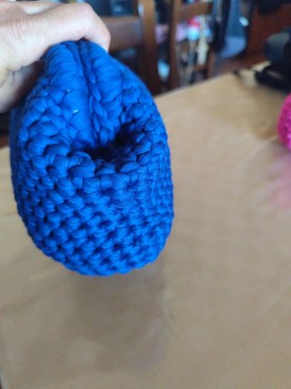 Pochette fatta a mano blu