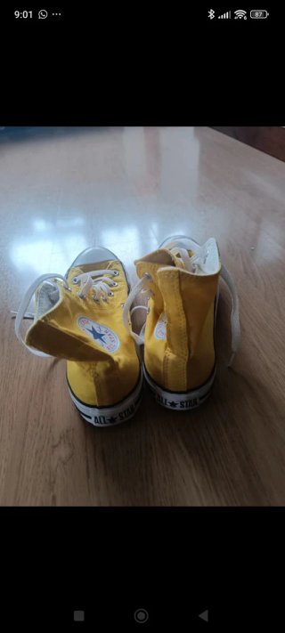 Zapatillas Converse Altas Amarillas
