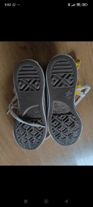 Zapatillas Converse Altas Amarillas