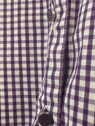 Blusa sin mangas cuadros morado y blanco Lloyd's