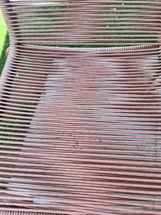 Pack 2 sillas trenzadas beige y rosa