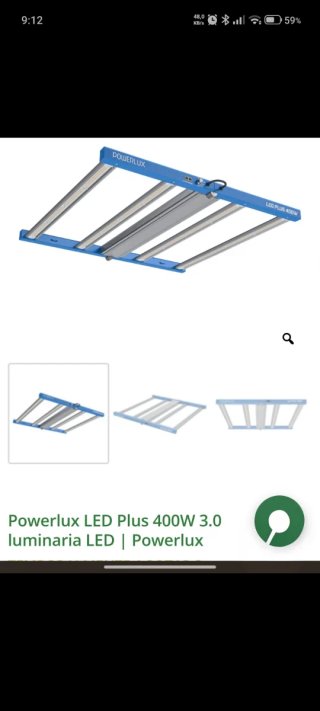 Luminaria LED Powerlux Plus 400W 3.0