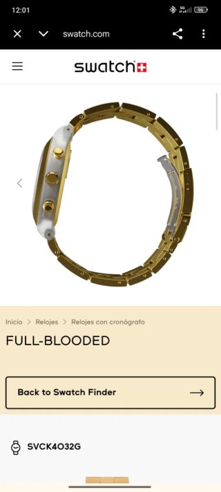 Swatch Reloj Dorado