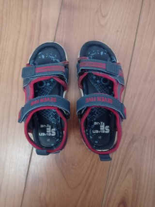 Sandalias niño azul y rojo talla 31