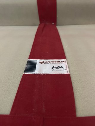 Sofá Grassoler Rojo Tela