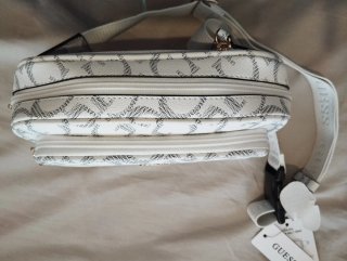 Riñonera Guess Blanca Logo GG