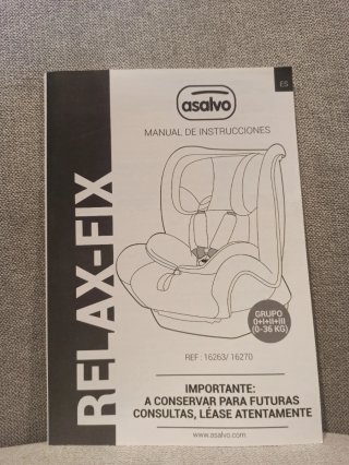 Silla de auto Asalvo Relax Fix, con Isofix