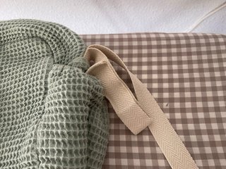 Bolsa Maternidad Textura Waffle Verde