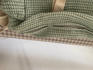 Bolsa Maternidad Textura Waffle Verde