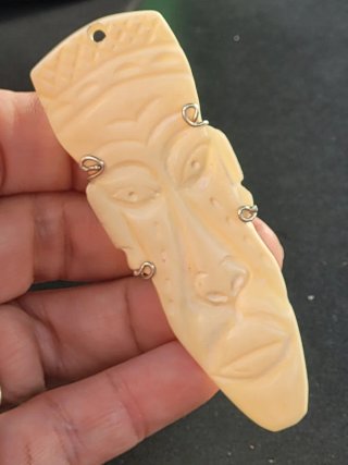 Anillo Tiki Hueso y Plata 925