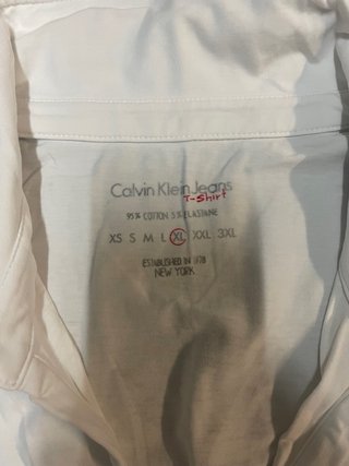 Maglietta Polo Donna Calvin Klein Jeans XL Bianca