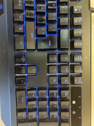 Teclado Razer Negro y Verde