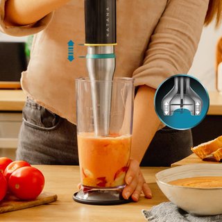 BATIDORA DE MANO POTENTE 1200W TITANIO PERREOMOVE