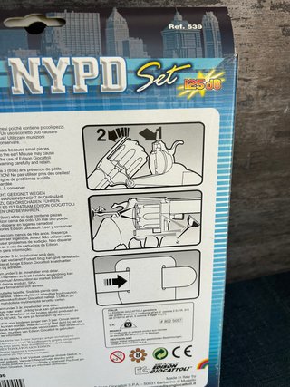 Pistola Giocattolo NYPD Set con Fondina Edison