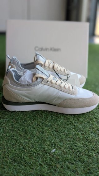 Zapatillas Calvin Klein Mujer Beige/Blanco