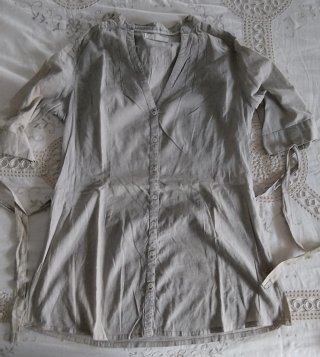 Lote 4 camisas mujer beige y verde